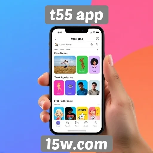 novas funcionalidades do t55 app em destaque