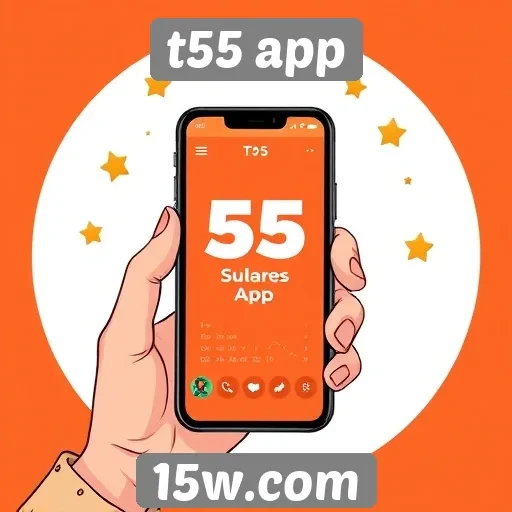 experiência de usuário no t55 app é elogiada